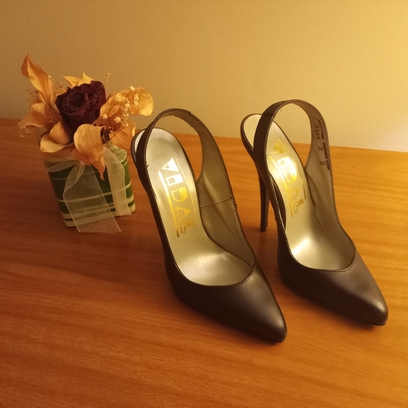 Vintage sling back heels - Picture 3 of 5